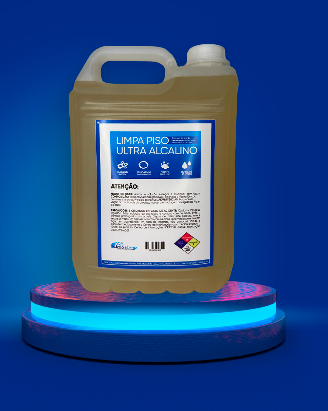 Limpa Piso Ultra Alcalino Pronto para Uso | 5 Litros