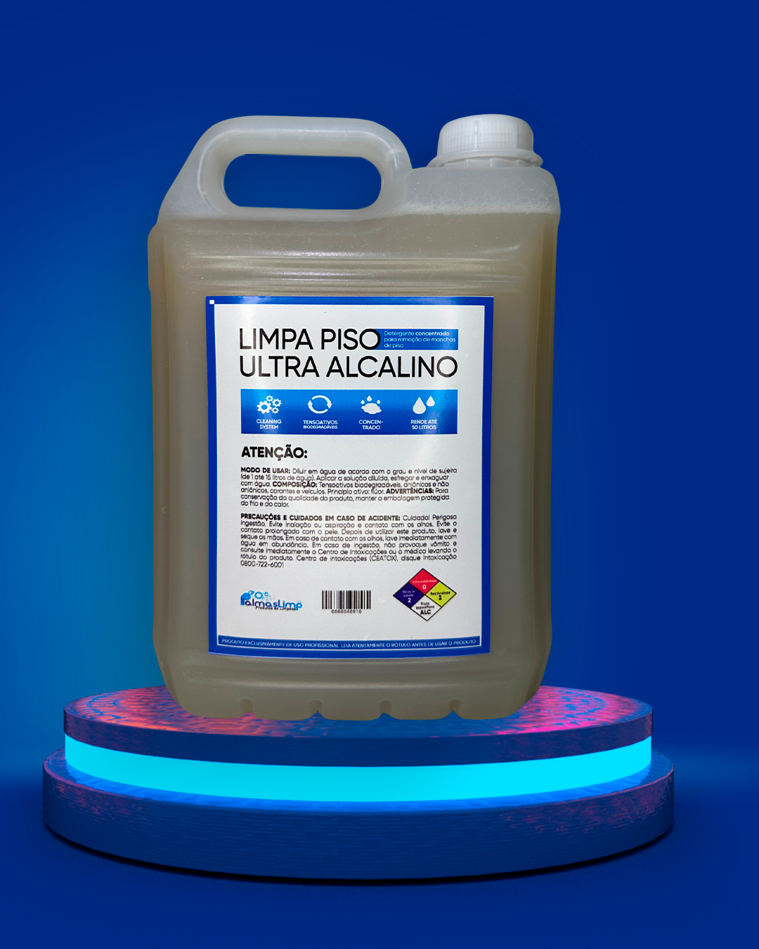 Limpa Piso Ultra Alcalino Concentrado | 5 Litros